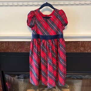 Sz 8 Max Studio Kids Red Plaid Dress
